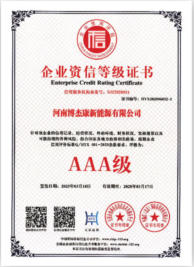 企业资信等级证书